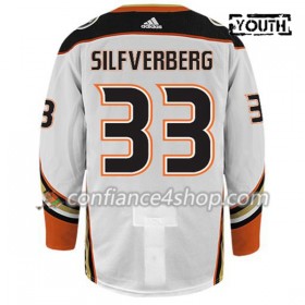 Adidas Maillot de Hockey Anaheim Ducks JACOB SILFVERBERG 33 Blanc Authentic - Enfant